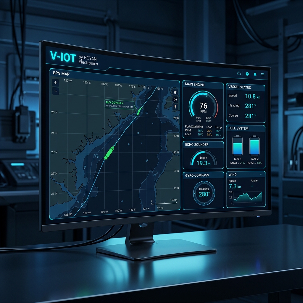 V-IOT 智慧船舶監控系統儀表板
